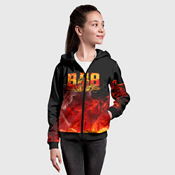 Толстовка на молнии детская ВДВ, цвет: 3D-черный — фото 2