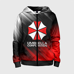 Толстовка на молнии детская UMBRELLA CORP, цвет: 3D-черный