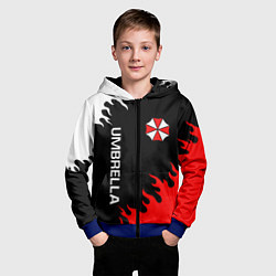 Толстовка на молнии детская UMBRELLA CORP, цвет: 3D-синий — фото 2