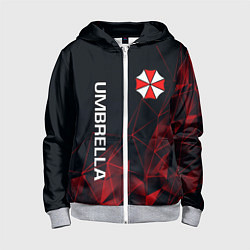 Толстовка на молнии детская UMBRELLA CORP, цвет: 3D-меланж