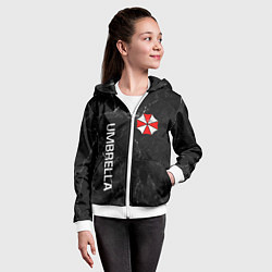 Толстовка на молнии детская UMBRELLA CORP, цвет: 3D-белый — фото 2