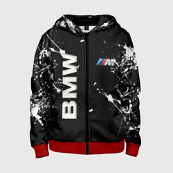 Толстовка на молнии детская BMW, цвет: 3D-красный