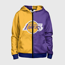 Толстовка на молнии детская LA LAKERS, цвет: 3D-синий