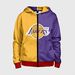 Толстовка на молнии детская LA LAKERS, цвет: 3D-красный