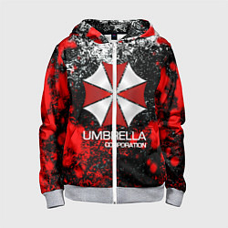 Толстовка на молнии детская UMBRELLA CORP, цвет: 3D-меланж