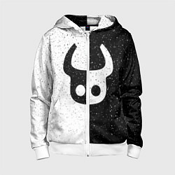 Толстовка на молнии детская Hollow Knight, цвет: 3D-белый