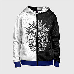 Толстовка на молнии детская Hollow Knight, цвет: 3D-синий