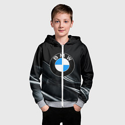 Толстовка на молнии детская BMW, цвет: 3D-меланж — фото 2