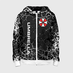 Толстовка на молнии детская UMBRELLA CORPORATION, цвет: 3D-белый