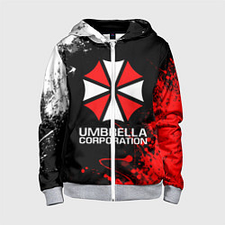 Толстовка на молнии детская UMBRELLA CORPORATION, цвет: 3D-меланж