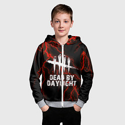 Толстовка на молнии детская Dead by Daylight, цвет: 3D-меланж — фото 2