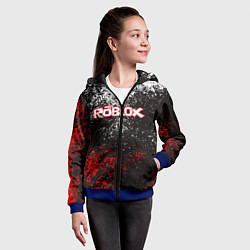 Толстовка на молнии детская ROBLOX, цвет: 3D-синий — фото 2