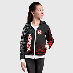 Толстовка на молнии детская ROBLOX, цвет: 3D-белый — фото 2