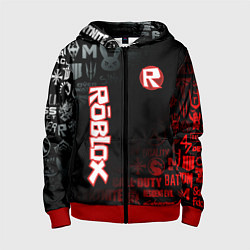 Толстовка на молнии детская ROBLOX, цвет: 3D-красный