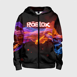 Толстовка на молнии детская ROBLOX, цвет: 3D-черный