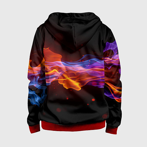 Детская толстовка на молнии ROBLOX / 3D-Красный – фото 2