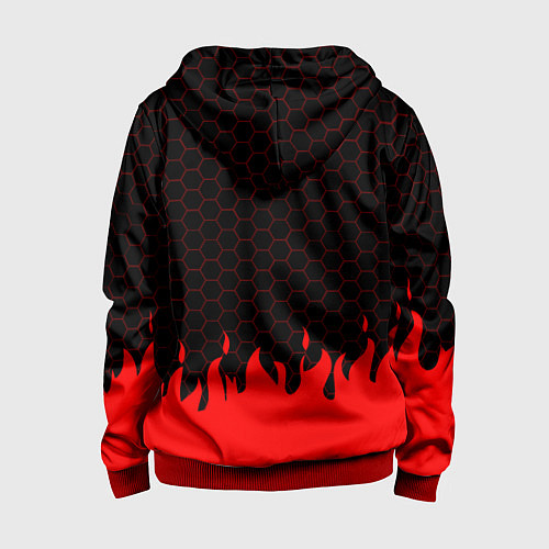 Детская толстовка на молнии ROBLOX / 3D-Красный – фото 2
