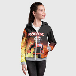Толстовка на молнии детская ROBLOX, цвет: 3D-меланж — фото 2