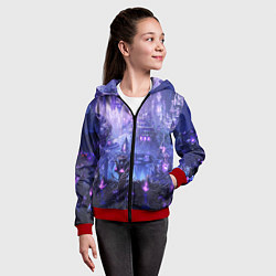 Толстовка на молнии детская HEROES, цвет: 3D-красный — фото 2