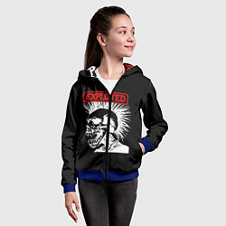 Толстовка на молнии детская The Exploited, цвет: 3D-синий — фото 2