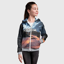 Толстовка на молнии детская ROBLOX, цвет: 3D-меланж — фото 2