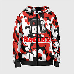 Толстовка на молнии детская ROBLOX, цвет: 3D-черный