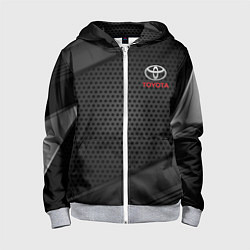 Толстовка на молнии детская TOYOTA, цвет: 3D-меланж