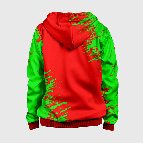 Детская толстовка на молнии MINECRAFT / 3D-Красный – фото 2