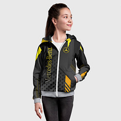 Толстовка на молнии детская Mercedes-Benz, цвет: 3D-меланж — фото 2