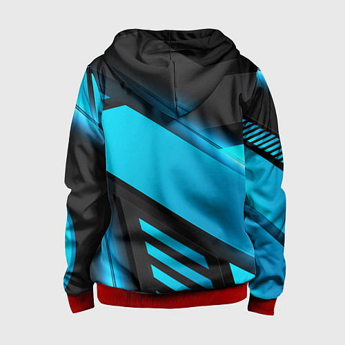 Детская толстовка на молнии Mercedes-Benz / 3D-Красный – фото 2