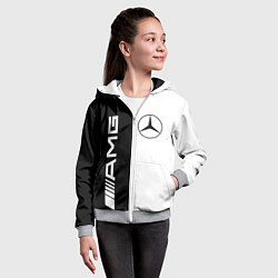 Толстовка на молнии детская MERCEDES AMG, цвет: 3D-меланж — фото 2