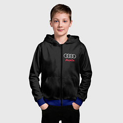 Толстовка на молнии детская AUDI, цвет: 3D-синий — фото 2