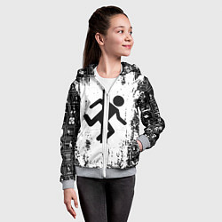 Толстовка на молнии детская PORTAL, цвет: 3D-меланж — фото 2