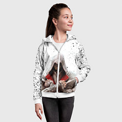 Толстовка на молнии детская ASSASSINS CREED, цвет: 3D-белый — фото 2