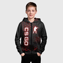 Толстовка на молнии детская CS GO, цвет: 3D-черный — фото 2