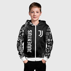 Толстовка на молнии детская JUVENTUS, цвет: 3D-белый — фото 2