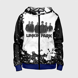 Толстовка на молнии детская LINKIN PARKспина, цвет: 3D-синий