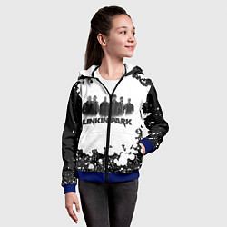 Толстовка на молнии детская LINKIN PARKспина, цвет: 3D-синий — фото 2