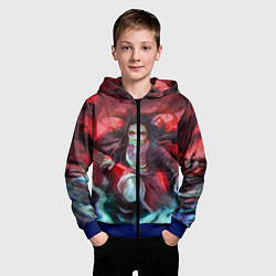 Толстовка на молнии детская KIMETSU NO YAIBA, цвет: 3D-синий — фото 2