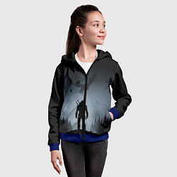 Толстовка на молнии детская ВЕДЬМАК, цвет: 3D-синий — фото 2