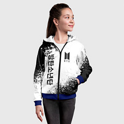 Толстовка на молнии детская BTS, цвет: 3D-синий — фото 2