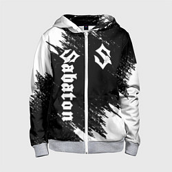Толстовка на молнии детская SABATON, цвет: 3D-меланж