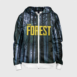 Толстовка на молнии детская THE FOREST, цвет: 3D-белый