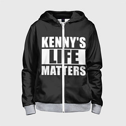 Толстовка на молнии детская KENNYS LIFE MATTERS, цвет: 3D-меланж