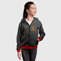 Толстовка на молнии детская HALF-LIFE, цвет: 3D-красный — фото 2