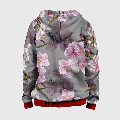 Детская толстовка на молнии САКУРА / 3D-Красный – фото 2