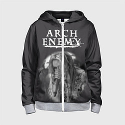 Толстовка на молнии детская Arch Enemy 79, цвет: 3D-меланж