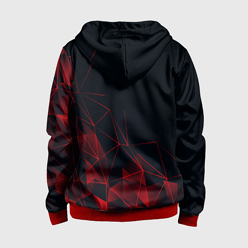 Детская толстовка на молнии MASS EFFECT N7 / 3D-Красный – фото 2