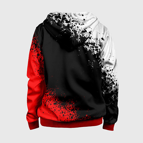 Детская толстовка на молнии MASS EFFECT N7 / 3D-Красный – фото 2