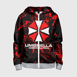 Толстовка на молнии детская Umbrella Corporation, цвет: 3D-меланж